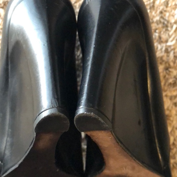 Black Derek Lam Meryl pointed-toe wedge heels - Picture 7 of 8